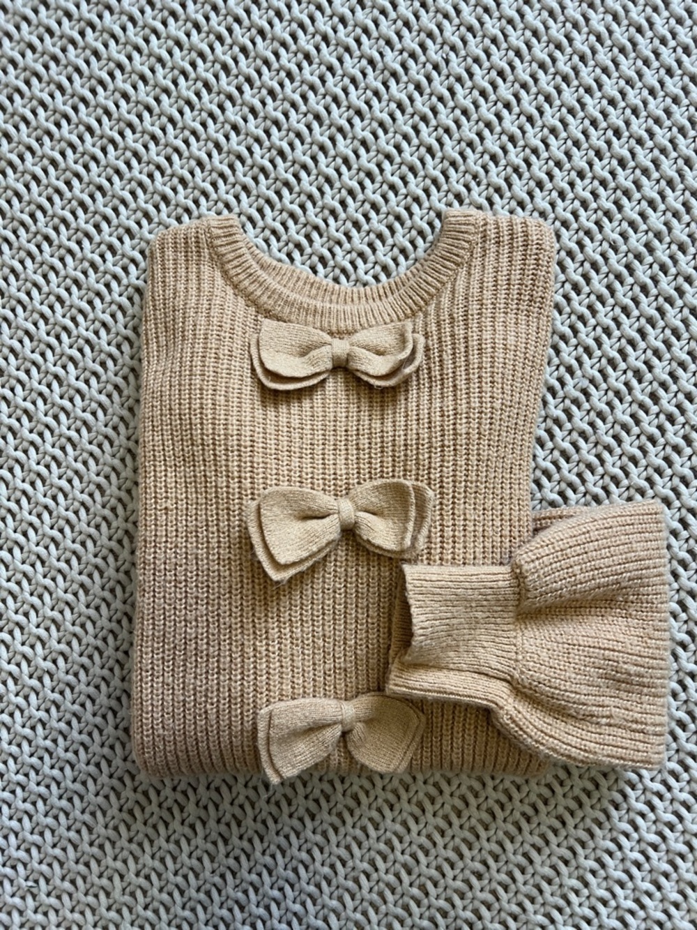 janie and jack golden bow sweater
